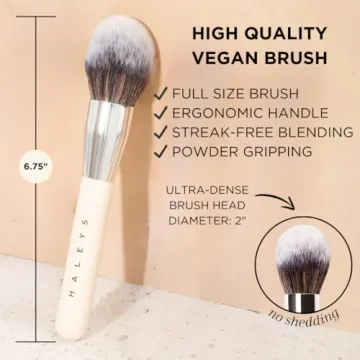 Premium Vegan Powder Brush for Flawless Makeup