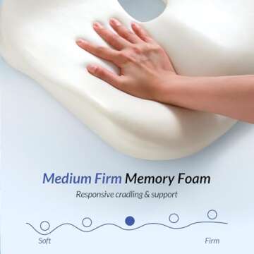 ZIKEE Ergonomic Seat Cushion for Pain Relief and Comfort