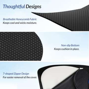 ZIKEE Ergonomic Seat Cushion for Pain Relief and Comfort