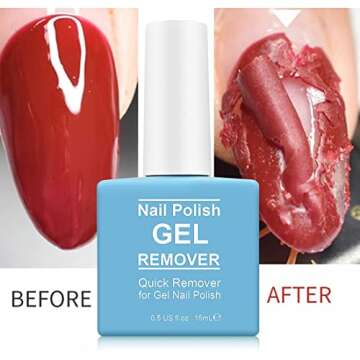 Gel Nail Polish Remover, Nail Polish Remover for Gel Nails, Quick & Easy Polish Remover, Ultra-Power...