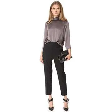 Vince Women's Long Mock Neck Blouse