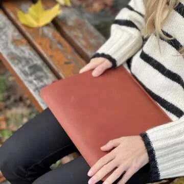 Stylish Leather Sleeve for MacBook Air M1 M2 (2018-2023)