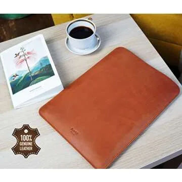 Stylish Leather Sleeve for MacBook Air M1 M2 (2018-2023)