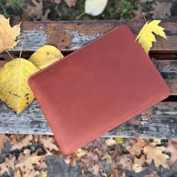 Stylish Leather Sleeve for MacBook Air M1 M2 (2018-2023)