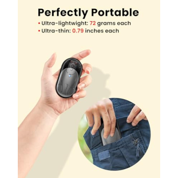 Rechargeable Electric Hand Warmers 2-Pack for Cozy Warmth