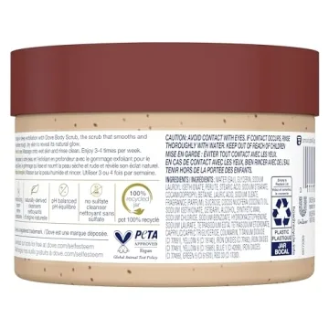 Dove Brown Sugar Coconut Butter Scrub Silky Smooth Skin