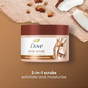Dove Brown Sugar Coconut Butter Scrub Silky Smooth Skin