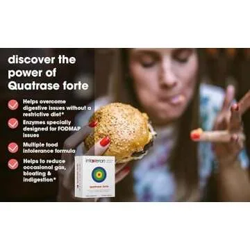 Intoleran Quatrase Forte - Vegan Digestive Enzymes 36 Capsules
