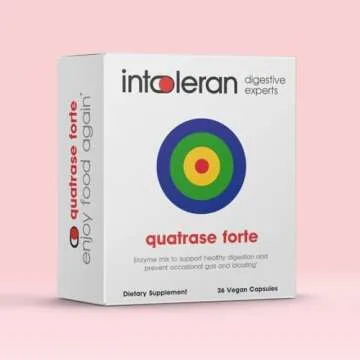 Intoleran Quatrase Forte - Vegan Digestive Enzymes 36 Capsules