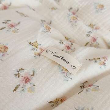 BuLuTu Large Toddler Cotton Blanket - Floral Design