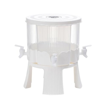 4 Grids Beverage Dispenser - 360° Rotatable Drink Server