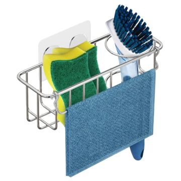 KESOL RustProof Sponge Holder Caddy for Kitchen, Stainless Steel Organizer, Brush Holder, 304 Access...