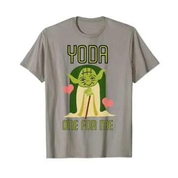 Star Wars Yoda One For Me Cute Valentine's Day Disney+ T-Shirt
