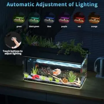 ERAARK Betta Fish Tank with LED Light and Filter