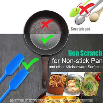 Long Handle Silicone Jar Spatula - Perfect Kitchen Tool