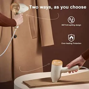 Compact Bear Travel Steamer for Quick Wrinkle Removal