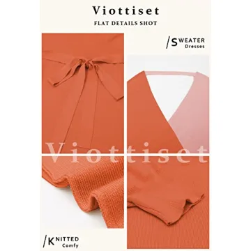 Viottiset Elegant Batwing Sleeve MIDI Dress for Women