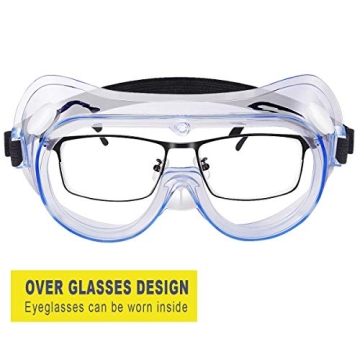 YunTuo Safety Goggles - Adjustable, Lightweight Eye Protection