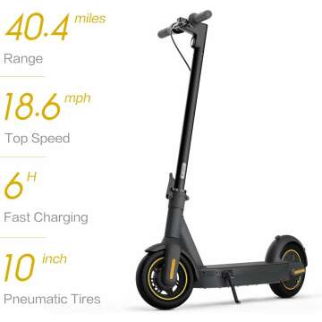 Segway Ninebot MAX Scooter - Foldable, High Speed, Long Range