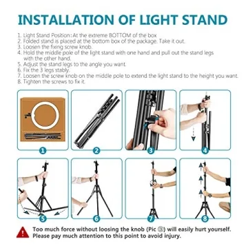 Neewer RL-12 LED Ring Light Kit for YouTube and Makeup Videos