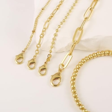 Stylish Waterproof Gold Bracelet Stack for Women - Non Tarnish