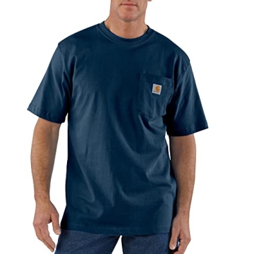 Carhartt Men's Loose Fit Heavyweight Short-Sleeve Pocket T-Shirt for Comfort and Style