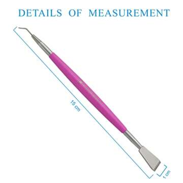 ALISHBA BEAUTY STAINLESS STEEL EASY LIFT LASH TOOL TINT TOOL, EYELASH LIFT PERM APPLICATOR, EYELASH LIFT LASH SEPARATOR TOOL WITH SEPARATING & COMB MAKEUP BEAUTY TOOL FOR LASH GRAFTING (AB-203)(PINK)