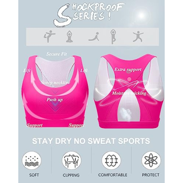 RUNNING GIRL High Impact Sports Bra for Women