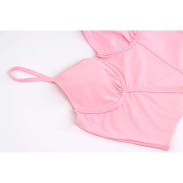 Meladyan Women Sexy Long Sleeve Mesh Crop Top Open Front Cover Up Spaghetti Strap Slim Fit Corset Ca...