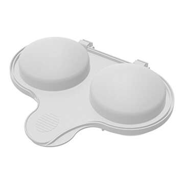 Nordic Ware 64702 2 Cup Microwave Egg Poacher, White