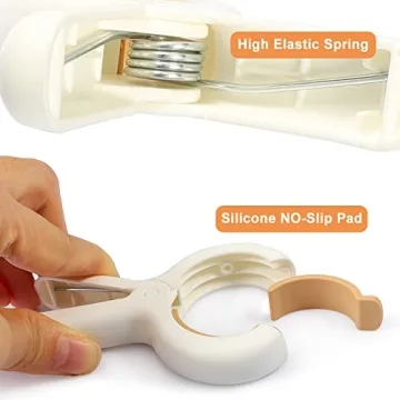 PAMISO 12 PCS Beach Towel Clips for Secure Outdoor Use