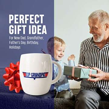 Lifetime Inc Premium Patriotic Grandpa Coffee Mug - Ideal Father's Day, Christmas, Birthday Gift - Novelty Cup for Proud Grandfathers - A Blend of Fun and Appreciation for Veterans and Enthusiats