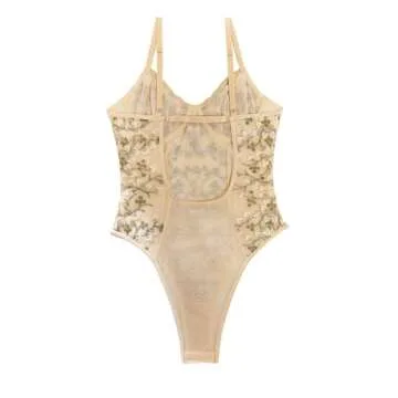 Lilosy Sexy Lace Floral Teddy Babydoll Lingerie for Women