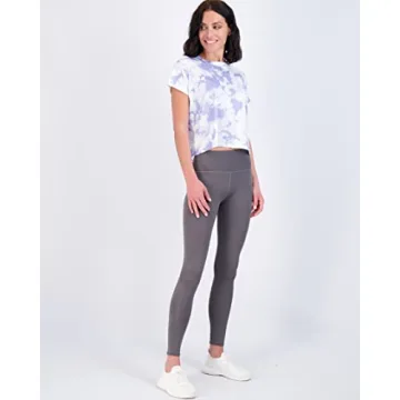 Real Essentials 5 Pack Women's Crop Tops for Active Wear