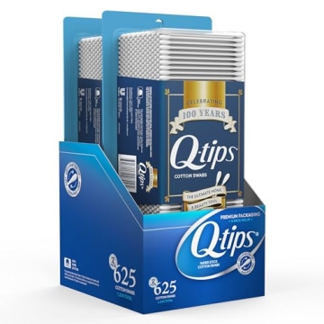 Q-Tips Cotton Swabs 625 Count 2-Pack – Original Cotton Swabs for Beauty & Care