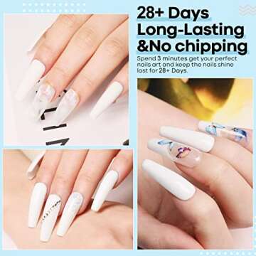 modelones Gel Nail Polish, 1 Pcs15ml White Color Gel Polish Soak Off LED Pure Solid Milky White Base Salon Nail Gel Polish Set Nail Art Starter Manicure DIY at Home Gift for Women, 0.5 Fl Oz