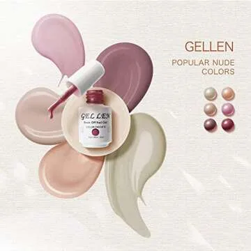 Gellen Gel Nail Polish Kit 6 Colors Perfect for Salon Style