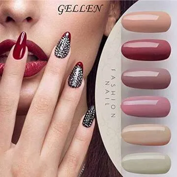 Gellen Gel Nail Polish Kit 6 Colors Perfect for Salon Style