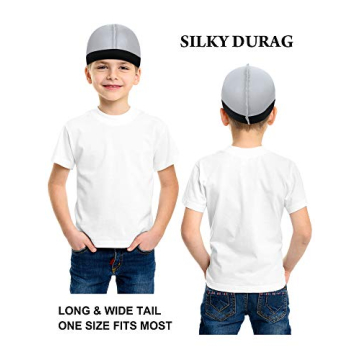 Kids Satin Wave Caps - 6 Pack of Stylish Beanie Caps