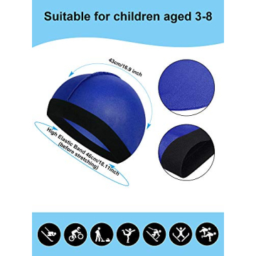 Kids Satin Wave Caps - 6 Pack of Stylish Beanie Caps