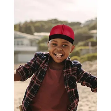 Kids Satin Wave Caps - 6 Pack of Stylish Beanie Caps