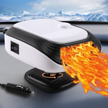 Car Heater, Upgraded Adjustable Speed Car Heater That Plugs Into Cigarette Lighter, HOGUWID Car Defr...
