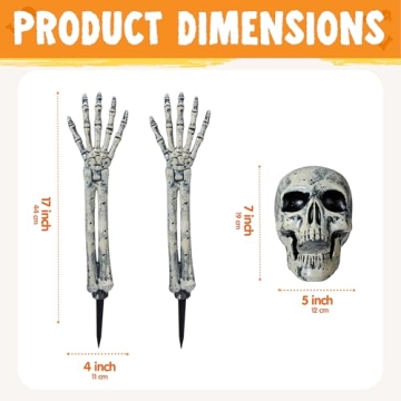 JOYIN Realistic Skeleton Decorations for Halloween Yard