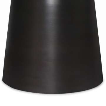 SIMPLIHOME Toby Modern Industrial 17 inch Wide Metal Accent Side Table in Antique Copper, Fully Assembled, End, Bedside Table and Nightstand, for the Living Room and Bedroom, Small Parcel