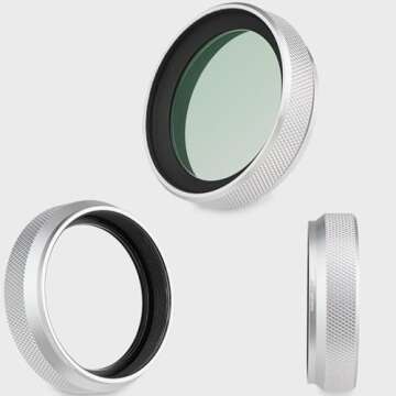 Haoge LUV-X54W Metal Lens Hood with MC UV Protection Multicoated Ultraviolet Lens Filter for Fujifil...