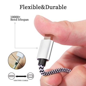 QQLIKE USB Type-C Cable 5 Pack - Durable Fast Charging Cord