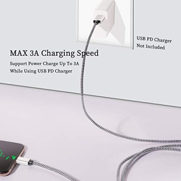 QQLIKE USB Type-C Cable 5 Pack - Durable Fast Charging Cord