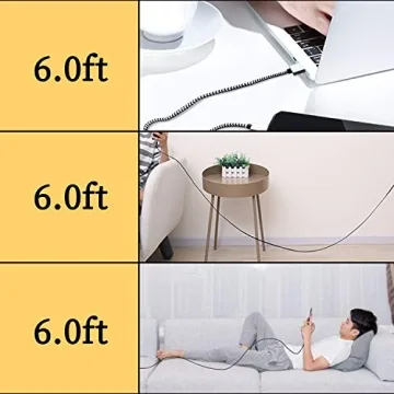 QQLIKE USB Type-C Cable 5 Pack - Durable Fast Charging Cord