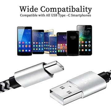 QQLIKE USB Type-C Cable 5 Pack - Durable Fast Charging Cord