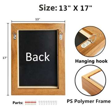 hepix Canvas Wall Art Leaves Wall Paintings Simple Wooden Framed Wall Pictures for Bedroom Bathroom Living Room Home Decorations 17×13